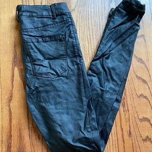 Black ‘leather type’ pants